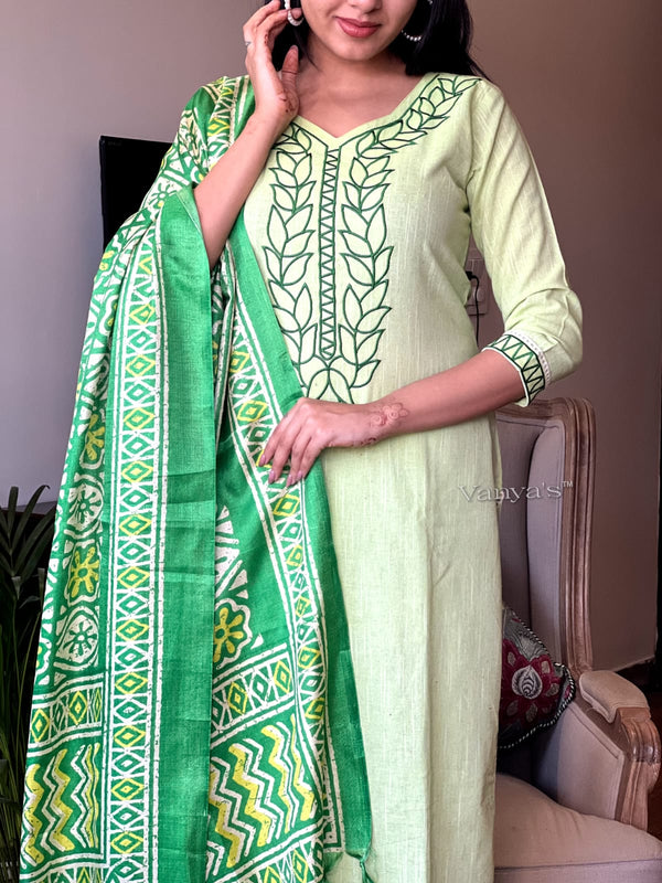 Mint khaadi cotton Suit sets