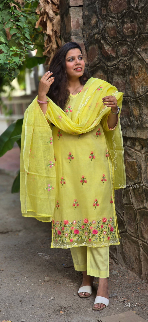 Harit Kota doria Cotton suit sets