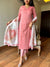 Khadi weaves peach handloom cotton suit sets