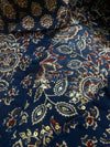 Ishin Ajrak Cotton Blue Suit sets