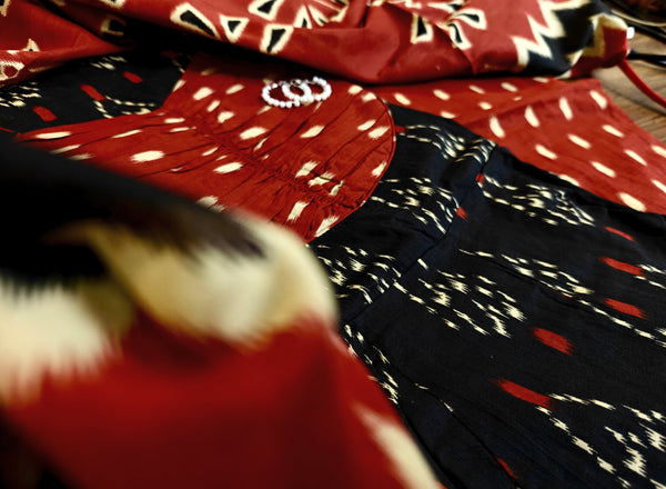 Nimrit Black Cotton Full sleeves Anarkali Suit Sets