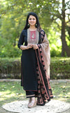Raji Black Cotton suit sets