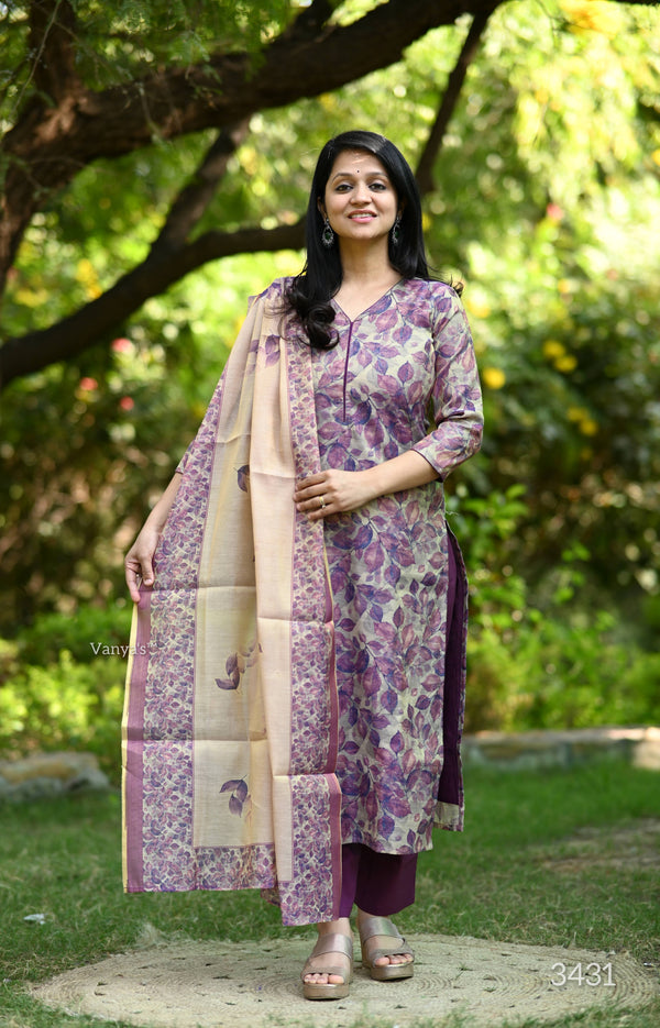 Aahana Blossom Breeze Tissue Silk Suit Sets