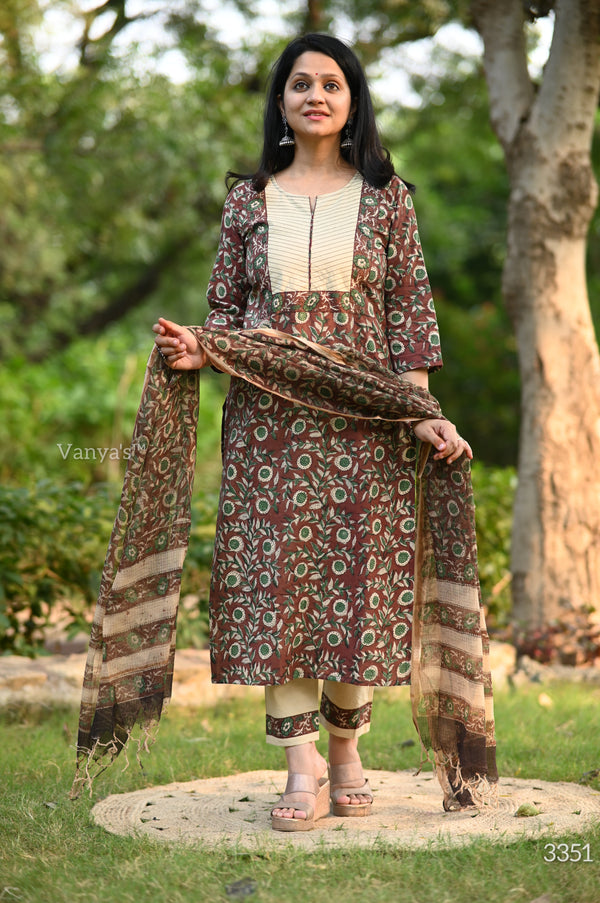 Vrinda Bagru Hand Block Suit Sets