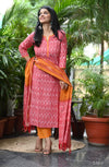 Anvaya Ikkat Handloom Pochampally Suit Set