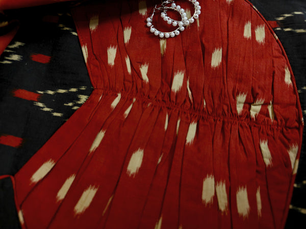 Nimrit Black Cotton Full sleeves Anarkali Suit Sets