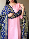 Pink Sequence chanderi suit sets