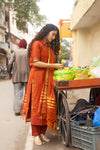 Rust Aura – Narayanpeth Cotton Suit Set