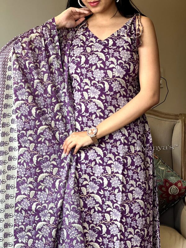 Noodle strap purple Suit sets- Buy1 Get 1