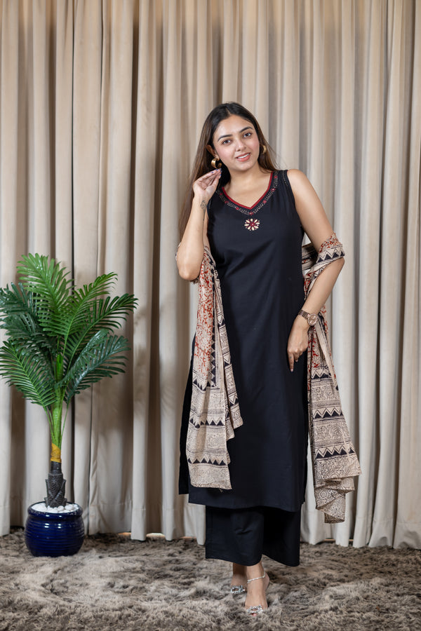 Saurini cotton kalamkari suit sets