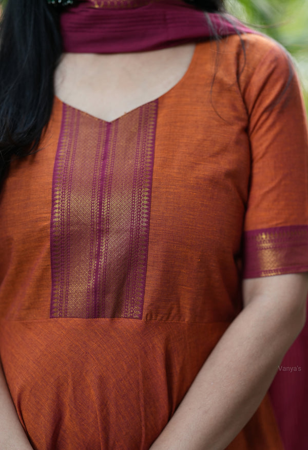 Mansi Handloom Anarkali south cotton