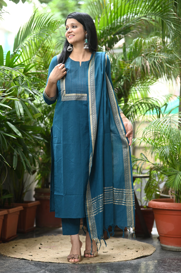 Dharini Chettinad Handloom Cotton Suit sets