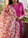 Katha cotton suit sets with doria duppata-Buy1Get1
