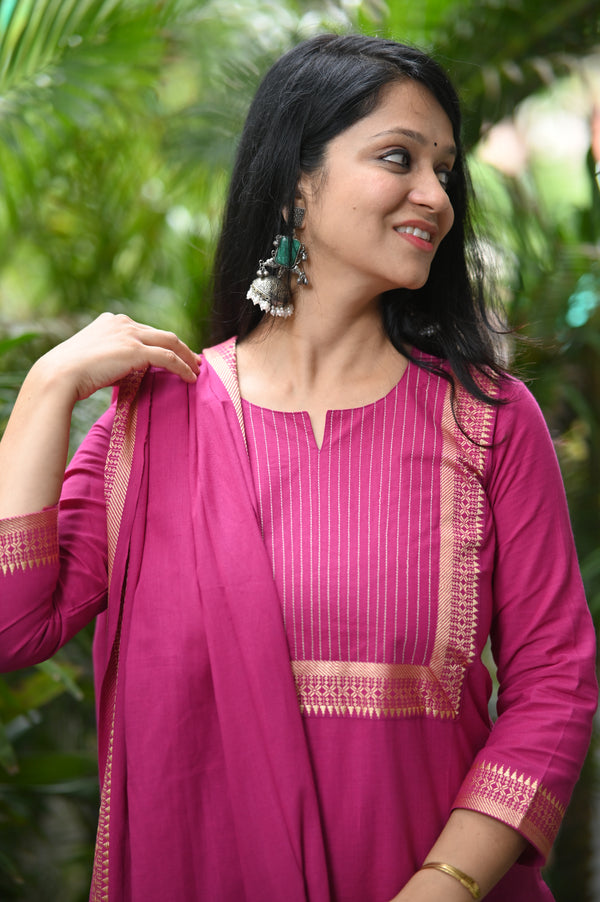 Dharini Chettinad Handloom Cotton Suit sets