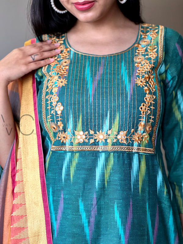 Ikkath handloom suit sets- Buy1get1
