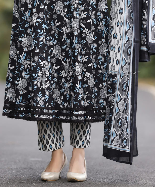 Norrish black anarkali suit sets-Buy1Get1