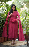 Pankuri Soft Kota doria A line Suit Sets