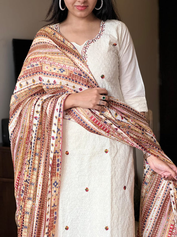 Midnight Cream schiffle suits sets