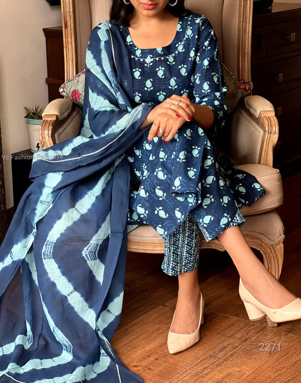 Bagru cotton suit sets-Buy1 Get 1 offer