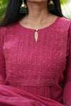 Pankuri Soft Kota doria A line Suit Sets