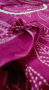 Bloom pink cotton discharge print suit sets