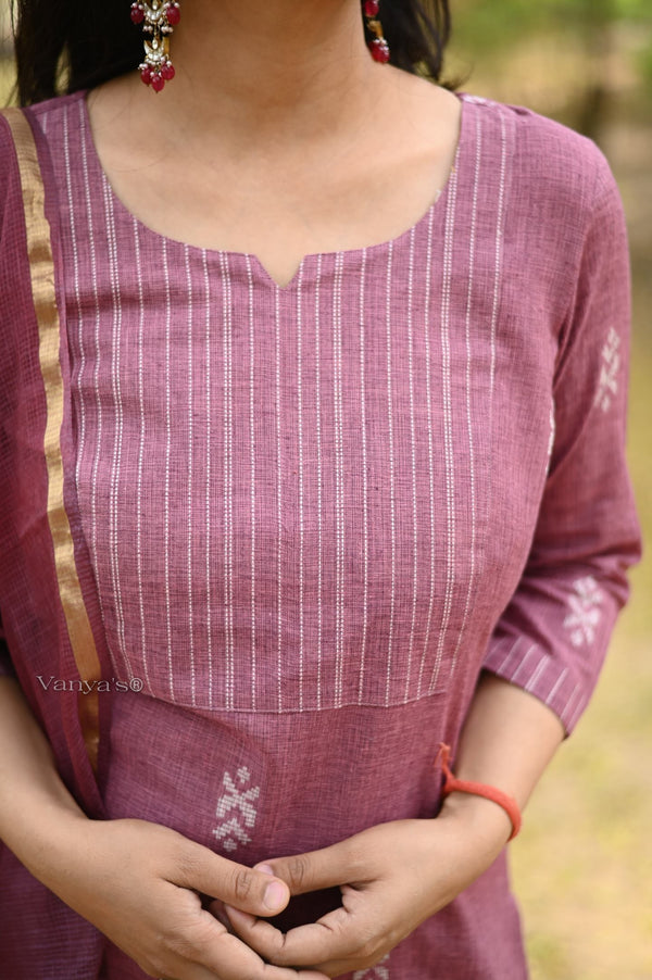 South Arrow Pure Handloom weaving Suit Sets- 4 colour