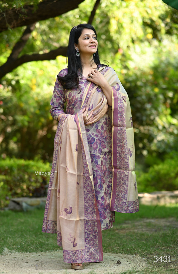 Aahana Blossom Breeze Tissue Silk Suit Sets