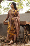 Bhumi Sutra kanchi pattu cotton Suit Set- pure pattu with lining
