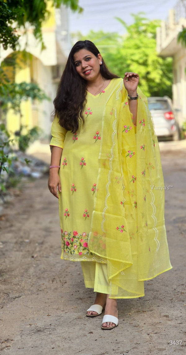 Harit Kota doria Cotton suit sets