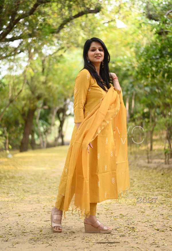 South Arrow Pure Handloom weaving Suit Sets- 4 colour