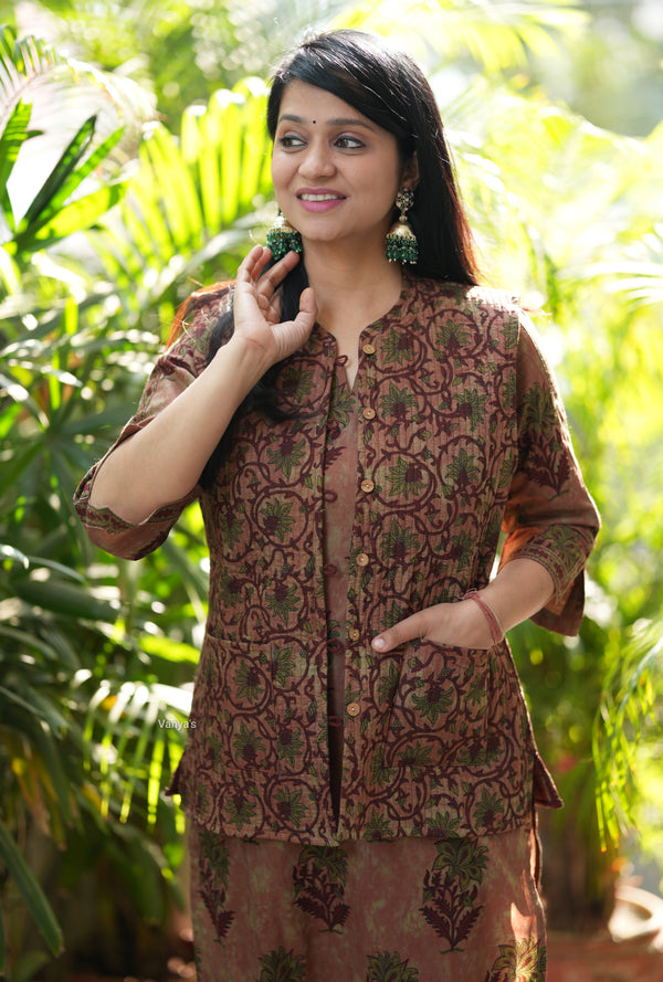 Zaariya Royal Warm Quilted Jacket cotton Suit