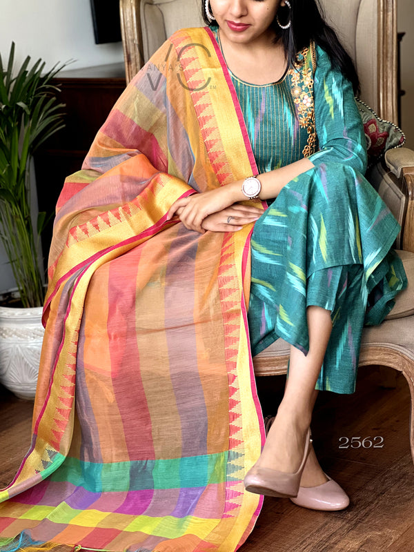 Ikkath handloom suit sets- Buy1get1