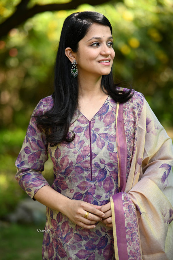 Aahana Blossom Breeze Tissue Silk Suit Sets