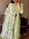Mint floral cotton suit sets- Buy1Get1 Offer