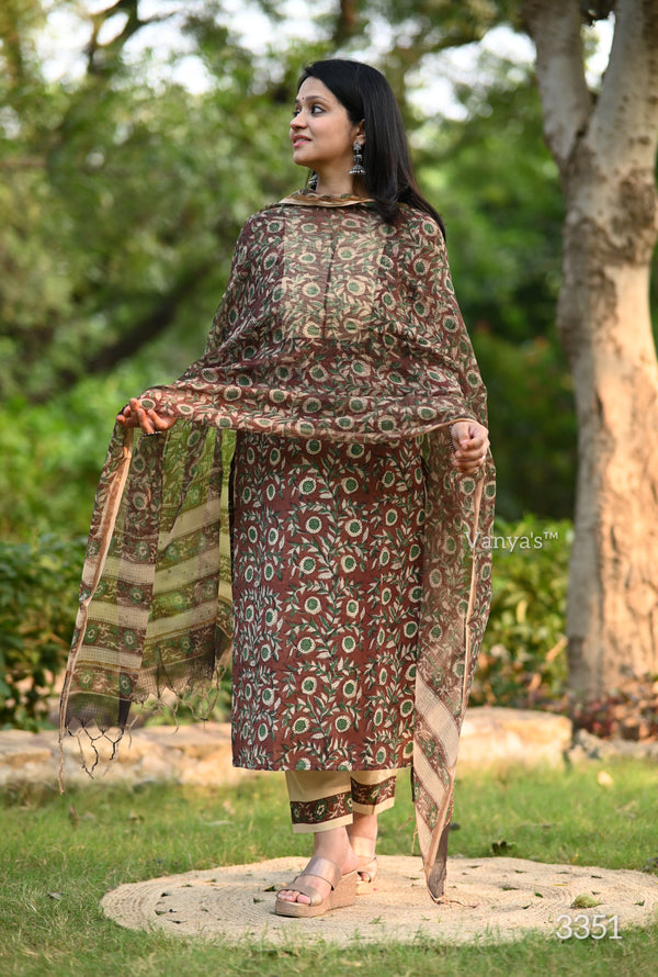 Vrinda Bagru Hand Block Suit Sets