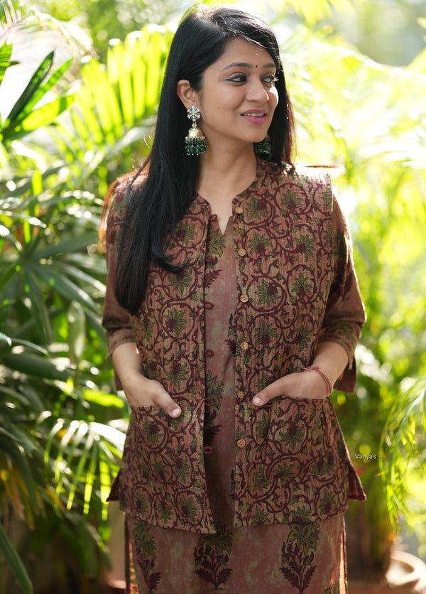 Zaariya Royal Warm Quilted Jacket cotton Suit