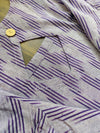 Lavender ikkath handloom breeze cotton suit- Buy1Get1