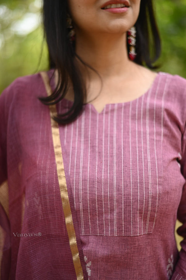 South Arrow Pure Handloom weaving Suit Sets- 4 colour