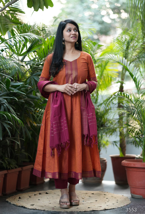 Mansi Handloom Anarkali south cotton