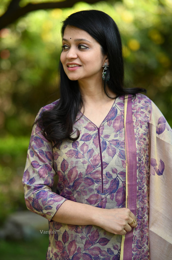 Aahana Blossom Breeze Tissue Silk Suit Sets