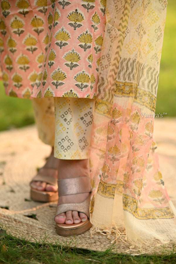 Vinaya Sanganeri Hand Block Cotton Suit Sets