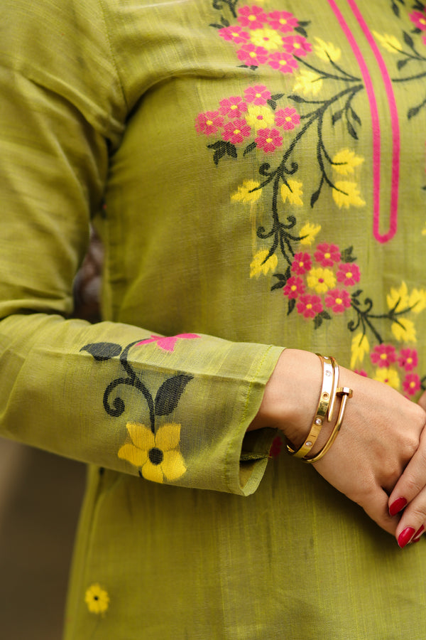 Parijaat Jamdani Suit Set