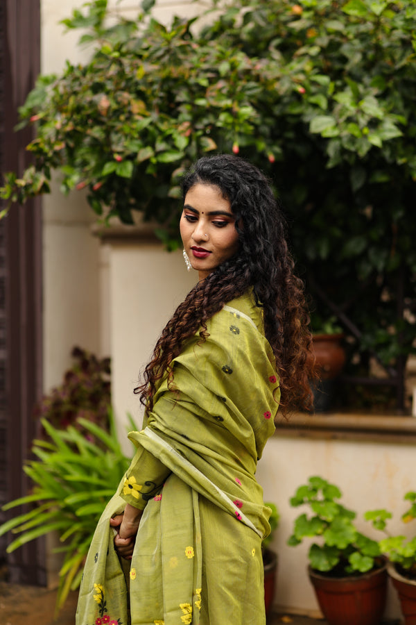 Parijaat Jamdani Suit Set