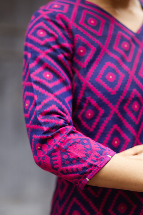 Neelambara Raga Jamdani Suit Set