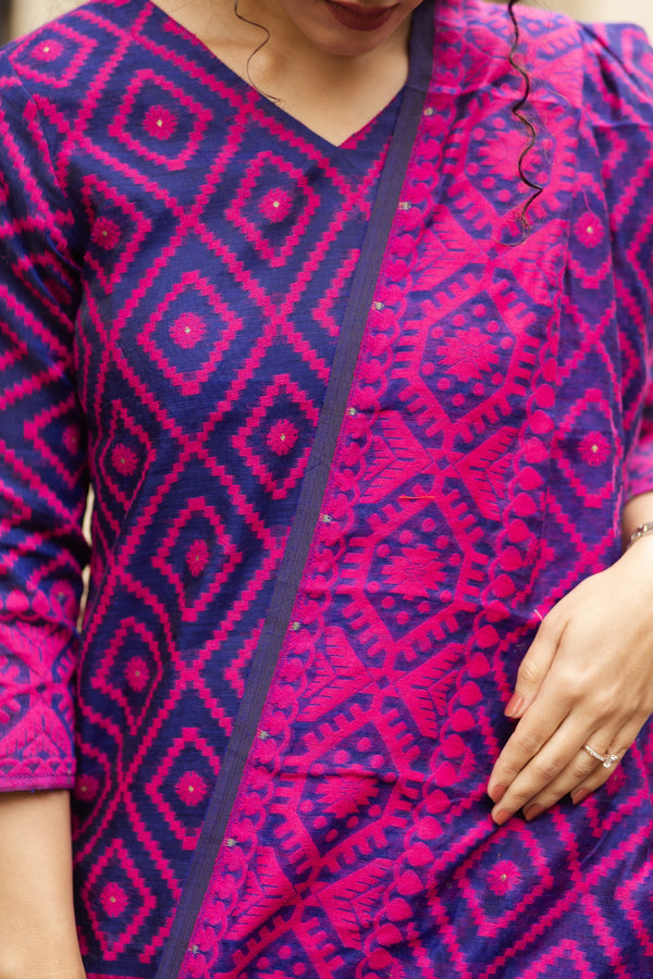 Neelambara Raga Jamdani Suit Set