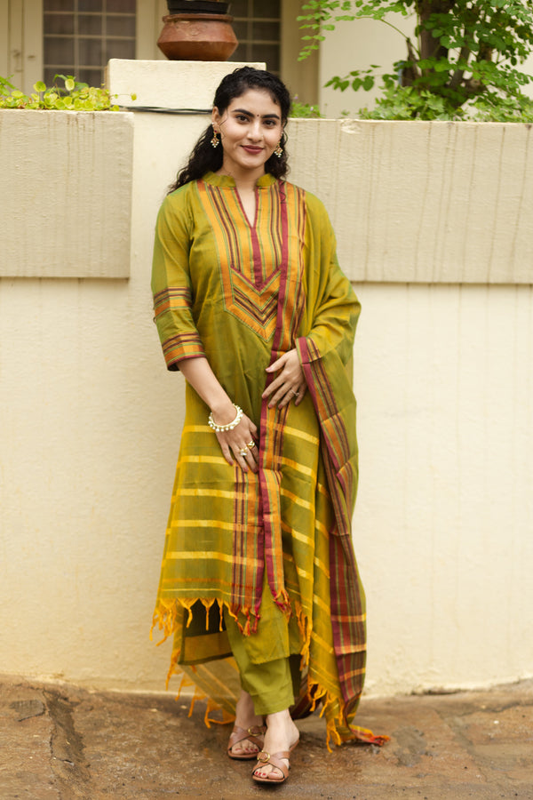 Narayanpeth Ivana Lined Suit Set