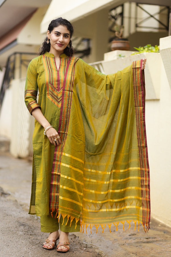 Narayanpeth Ivana Lined Suit Set