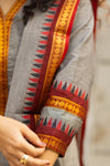 🌟Viraaya – Grey Pattu Cotton Kurta Set-with lining