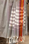 🌟Viraaya – Grey Pattu Cotton Kurta Set-with lining