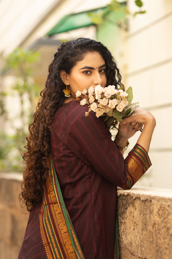 Pavithra Vanasigaram korvai Chettinad kanchi Cotton Set-with lining